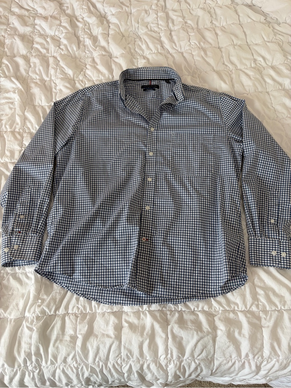 Tommy Hilfiger dress shirt, blue checkered